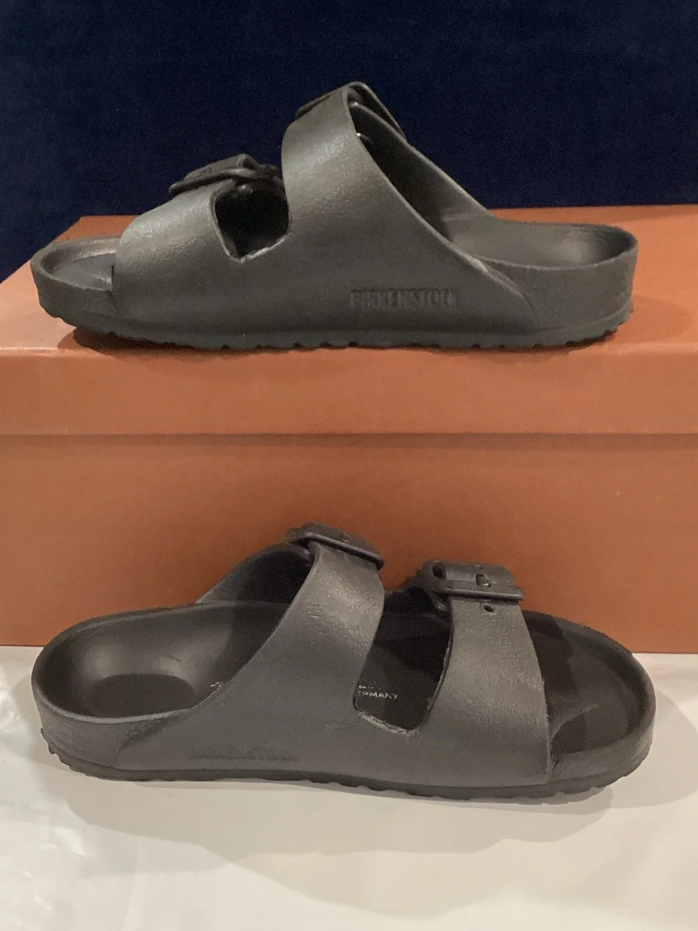 Birkenstock Kids Black Two Strap Sandals EU Size 25
